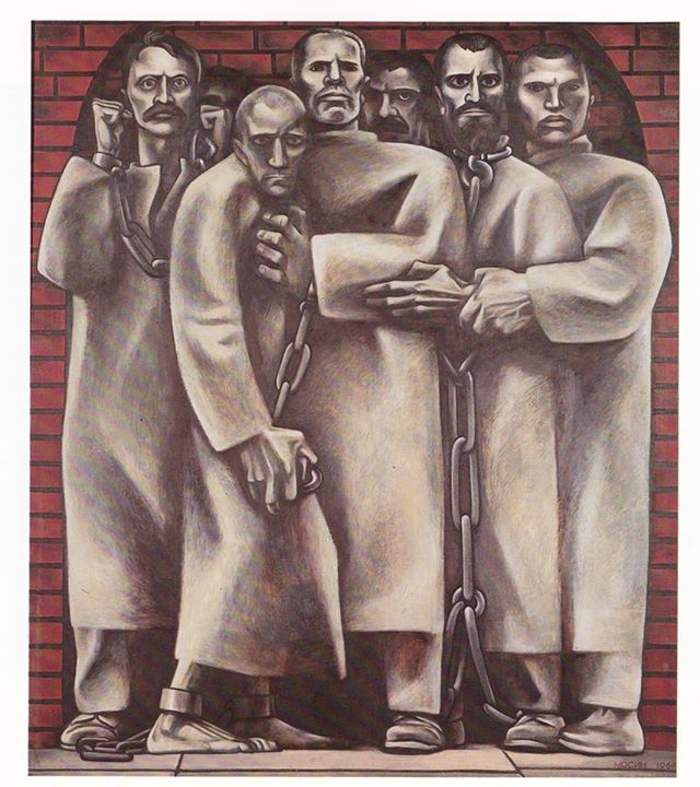 Картина Геннадия Мосина «Политические»